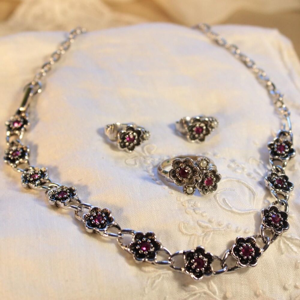 Vintage Avon "Rosegay" Floral Jewelry Set